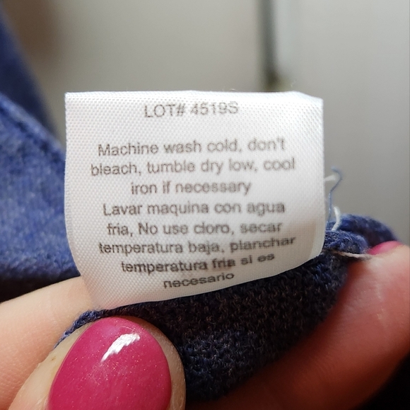 POOF APPAREL CARDIGAN 3/4 SLEEVE BLUE SOFT TUNIC WOMENS MEDIUM COTTON BLEND - Picture 8 of 8